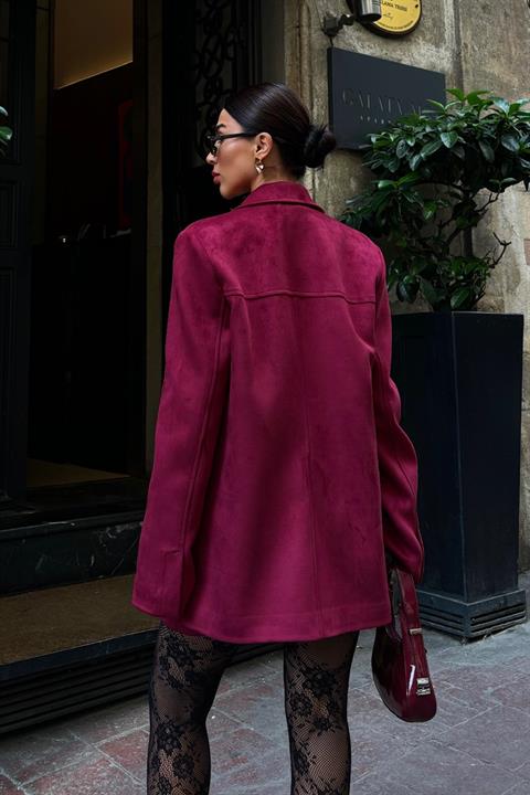 Mini Skirt Suede Suit 9935