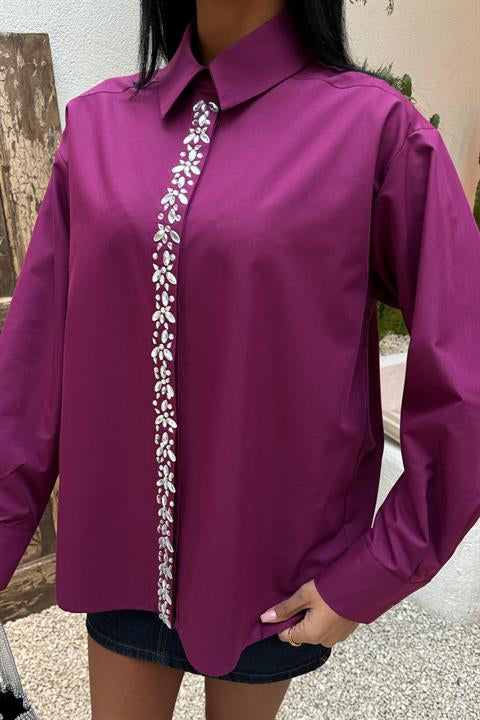 Front Striped Stone Shirt 3448