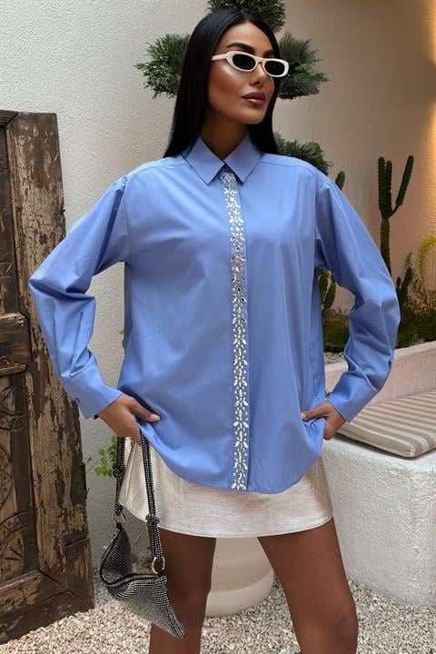 Front Striped Stone Shirt 3448