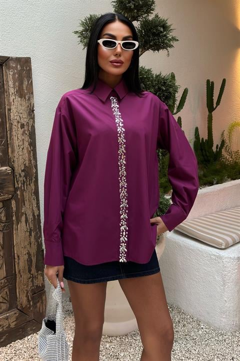 Front Striped Stone Shirt 3448