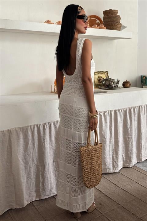 Petunie Openwork Dress with Back Detail 2734-01