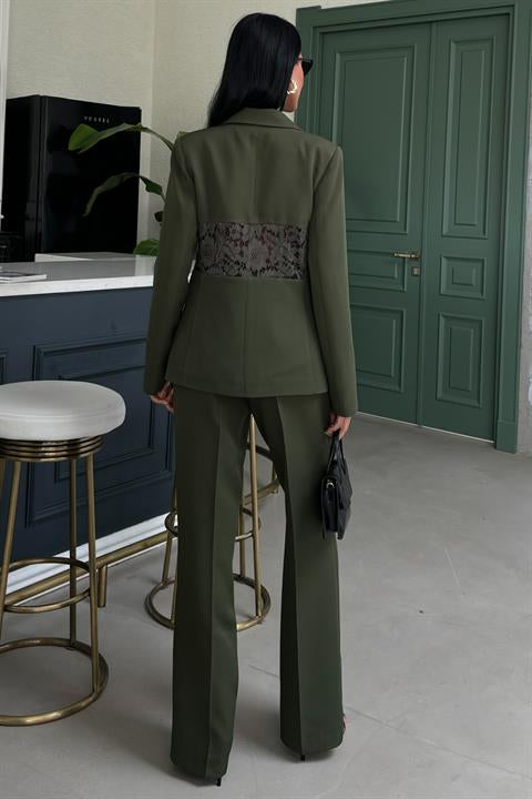 Back Lace Detail Premium Suit 10031