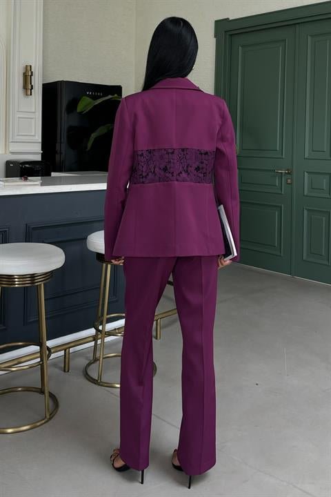 Back Lace Detail Premium Suit 10031