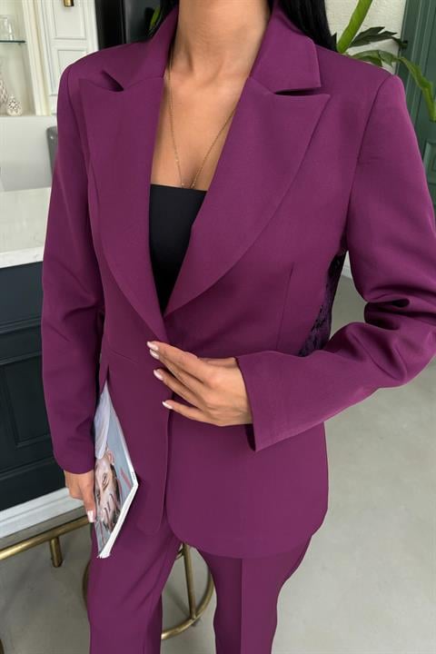 Back Lace Detail Premium Suit 10031