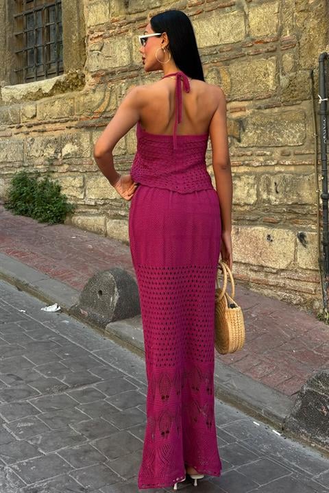 Openwork Backless Suit 10083-025