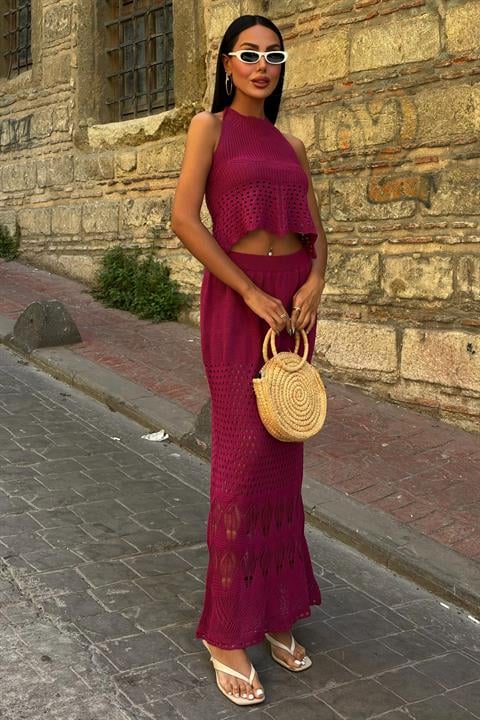 Openwork Backless Suit 10083-025