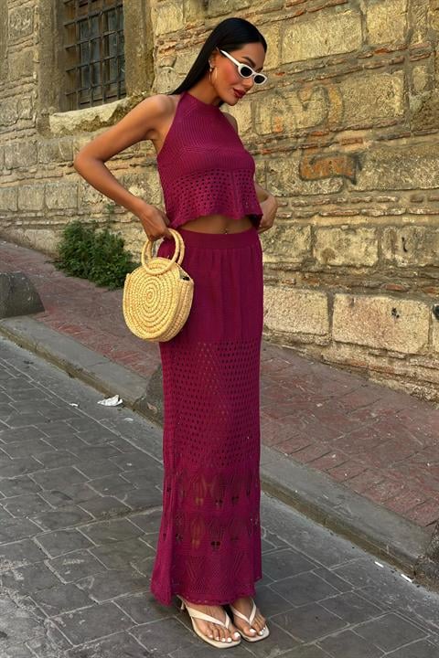 Openwork Backless Suit 10083-025