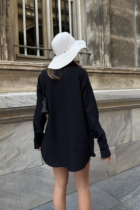 Sunshine Stone Detailed Linen Shirt 3393-08