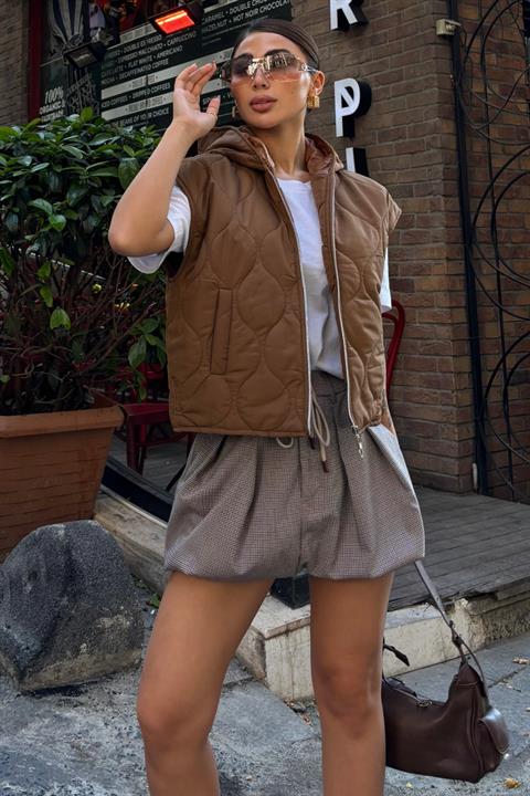 Sveta Quilted Puffer Vest 5144 -08