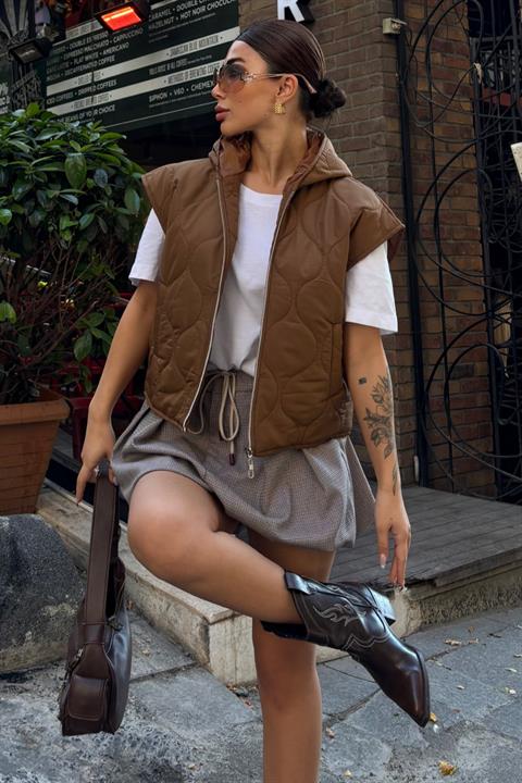 Sveta Quilted Puffer Vest 5144 -08
