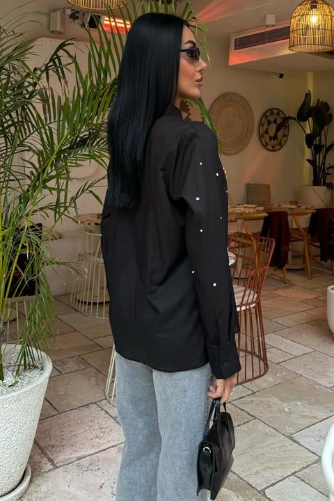 Stone-Padded Voile Shirt 3443