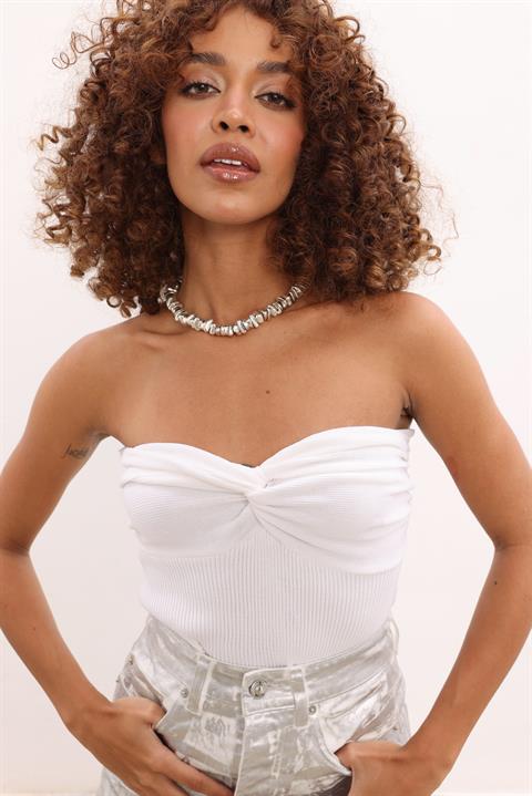 Triangel Gathered Bustier 3397-0025