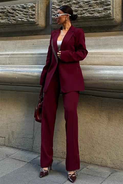 Collar and Leg Tassel Suit 10043