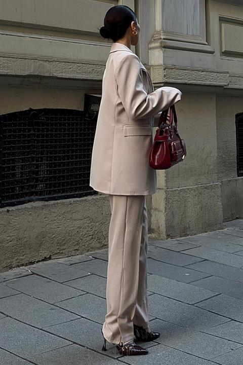 Collar and Leg Tassel Suit 10043