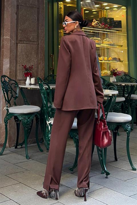 Collar and Leg Tassel Suit 10043