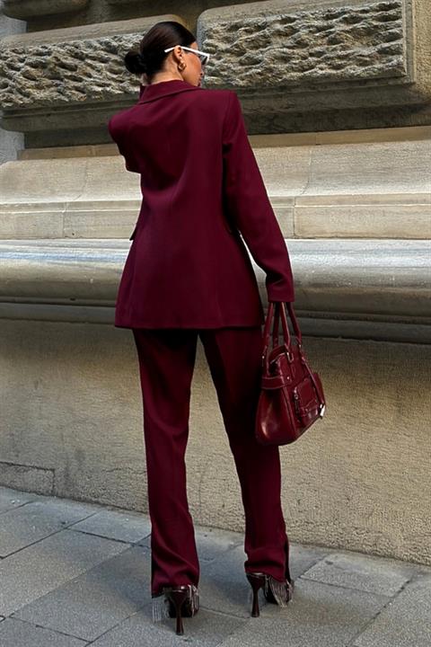 Collar and Leg Tassel Suit 10043