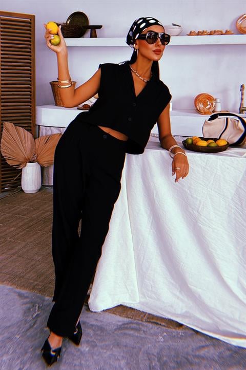 Zoe Crop Vest Set 9744-08